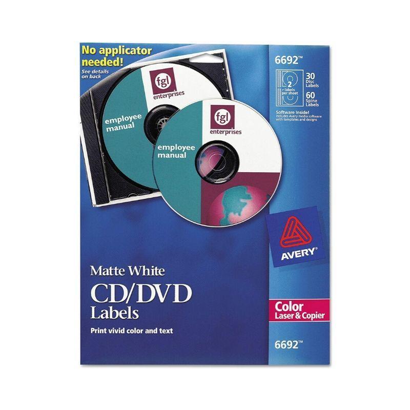 Etiqueta avery laser&copier c d/dvd (15 hojas) - Ultracomonline.com