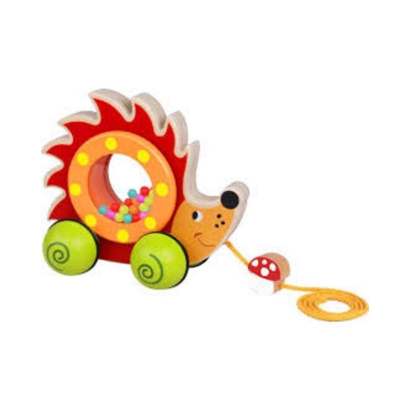 TOOKY-TOYS-PULL-ALONG----BABY-HEDGEHOG