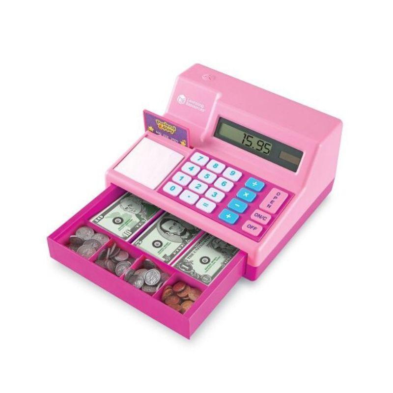 Learning-Resources-Pretend-&-PlayÂ®-Calculator-Cash-Register-(pink)