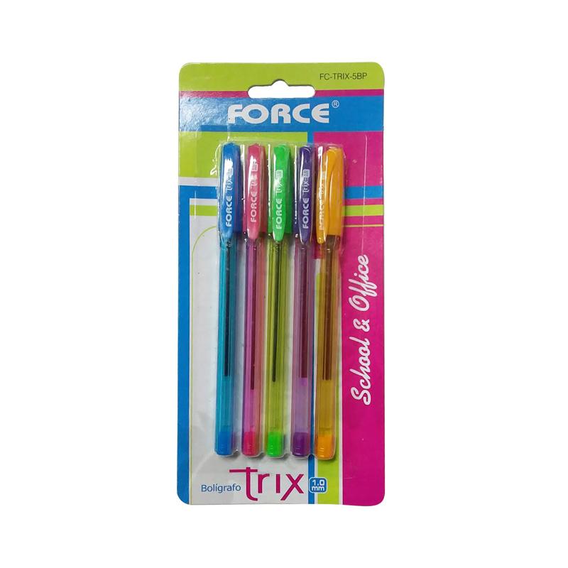 PLUMAS-FORCE-(1.0MM)-5-COLORES