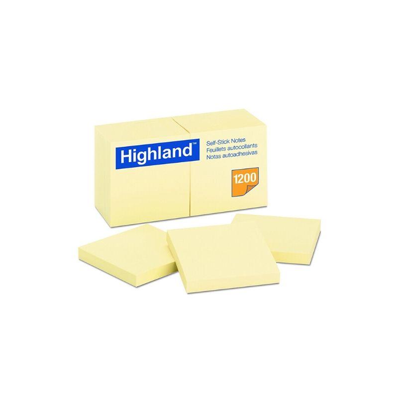 Notas adhesivas highland amarillo (3 x 3) (doc) - Ultracomonline.com