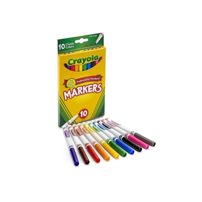 Crayola marcador clásico punta fina (set/10) - Ultracomonline.com