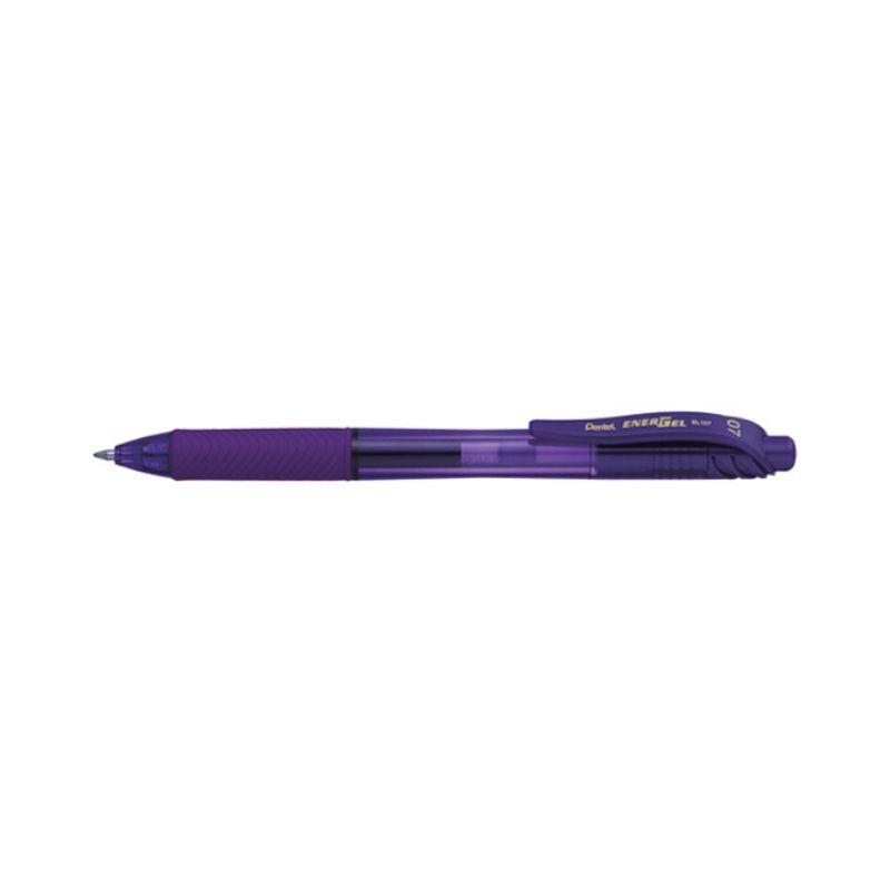 Pluma pentel energel gripp-retractil de 0.7mm violeta - Ultracomonline.com