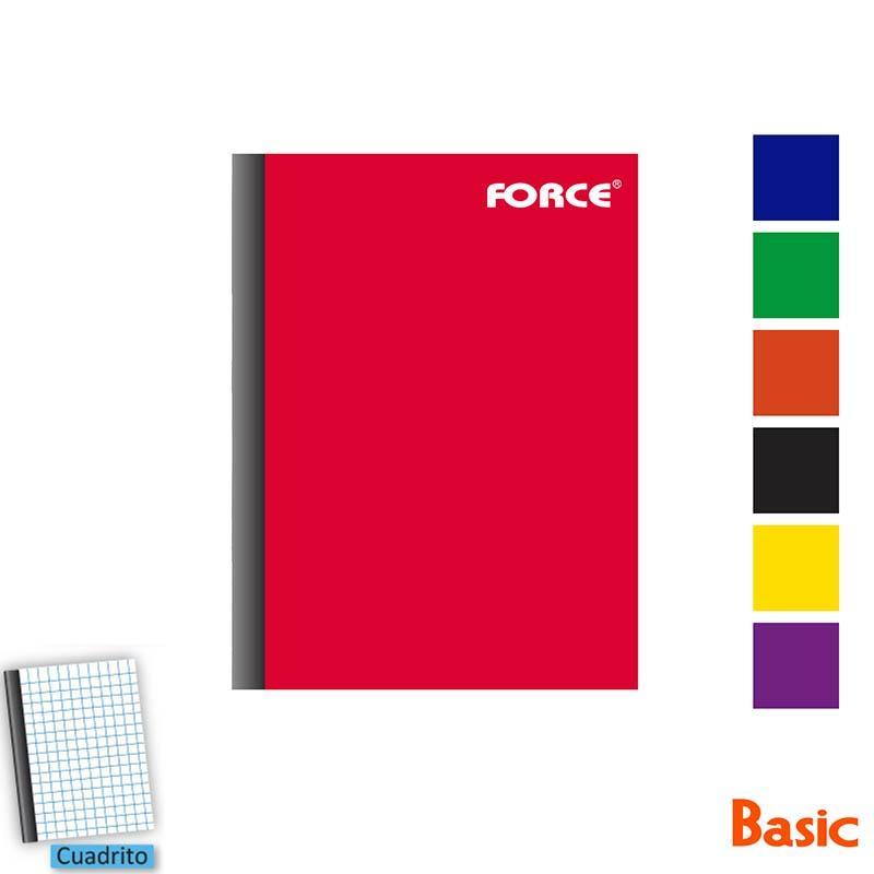 CUADERNO COSIDO FORCE BASIC CHICO CUADRITO (100/200)