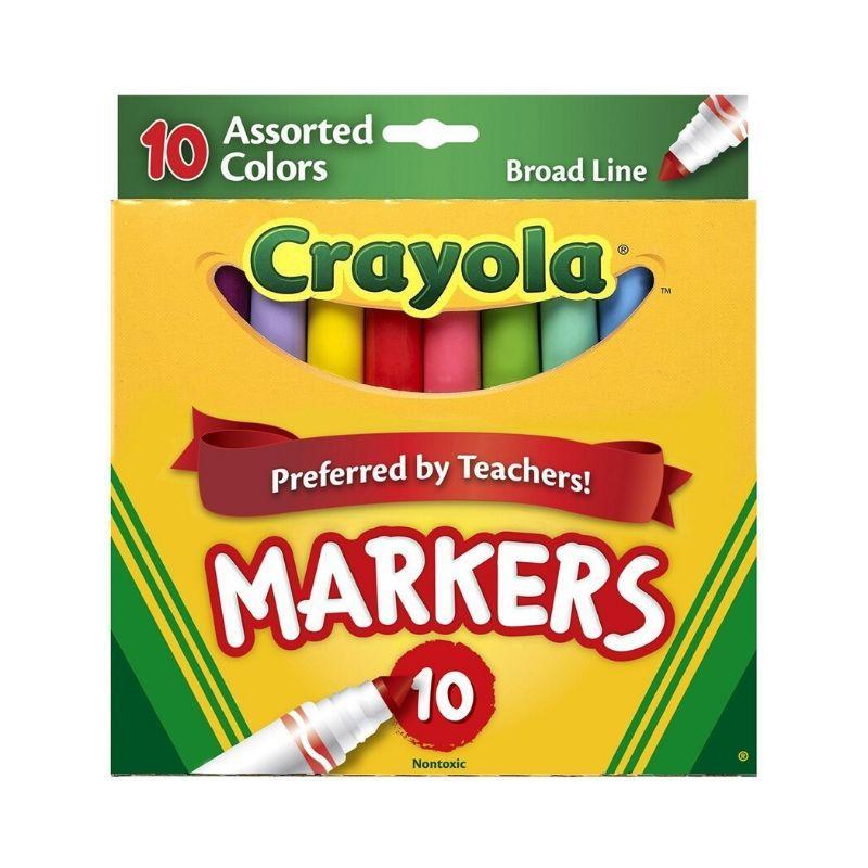 Crayola marcador punta gruesa surtidos (set/10) - Ultracomonline.com