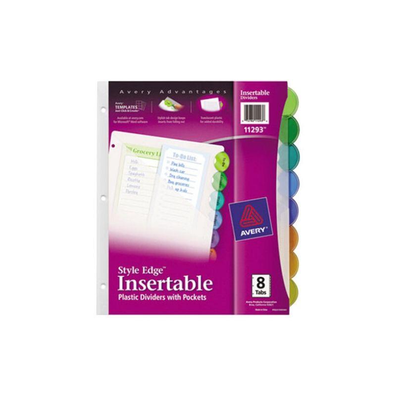 DivisiÃ³n de portafolio avery style edge insertable (8tabs) - Ultracomonline.com