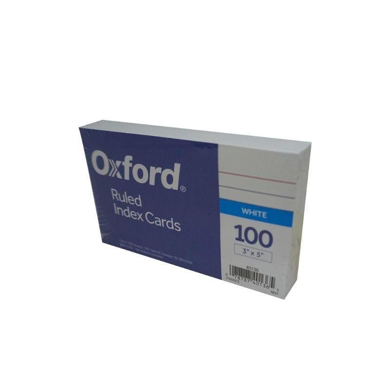 Tarjetas rayadas oxford (3" x 5") (100 und) - Ultracomonline.com