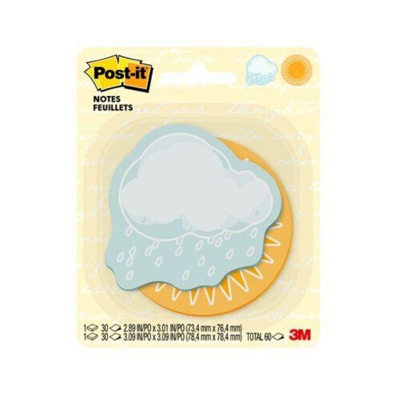 Post-it 3m rain or shine notes (3" x 3") (2x30 hojas) - Ultracomonline.com