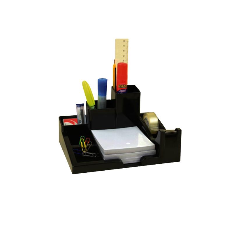 Organizador de escritorio force con base tape negro - Ultracomonline.com