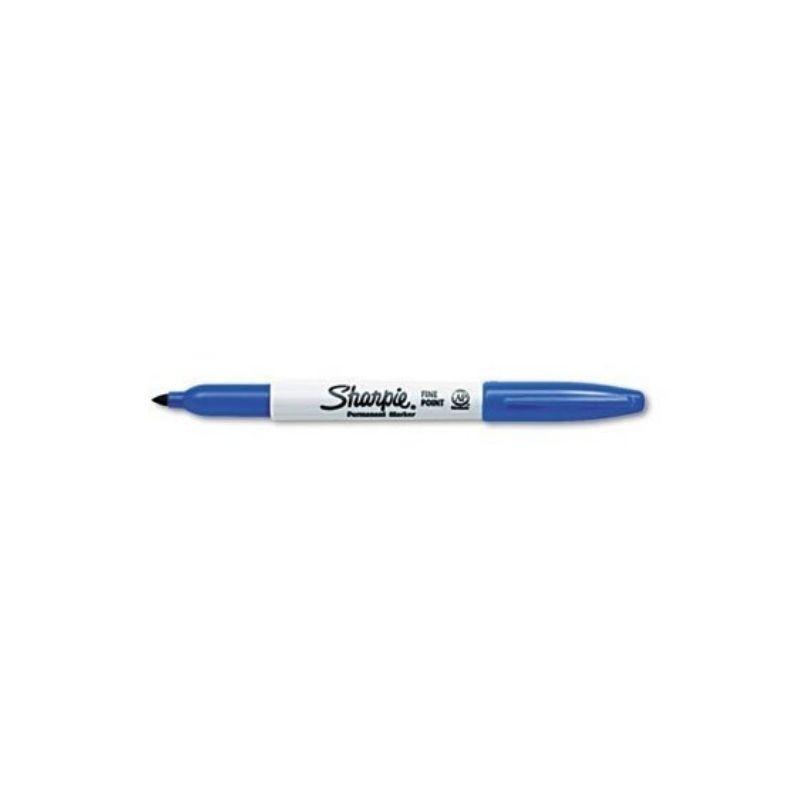 Marcador sharpie permanente azul (p/fina) (und) - Ultracomonline.com