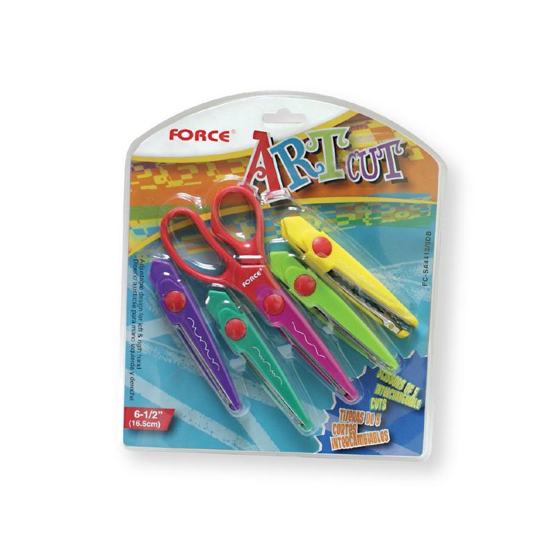 "TIJERA-FORCE-ART-CUT-(6-1/2"")-KIT/5-CORTES-INTERCAMBIABLES"