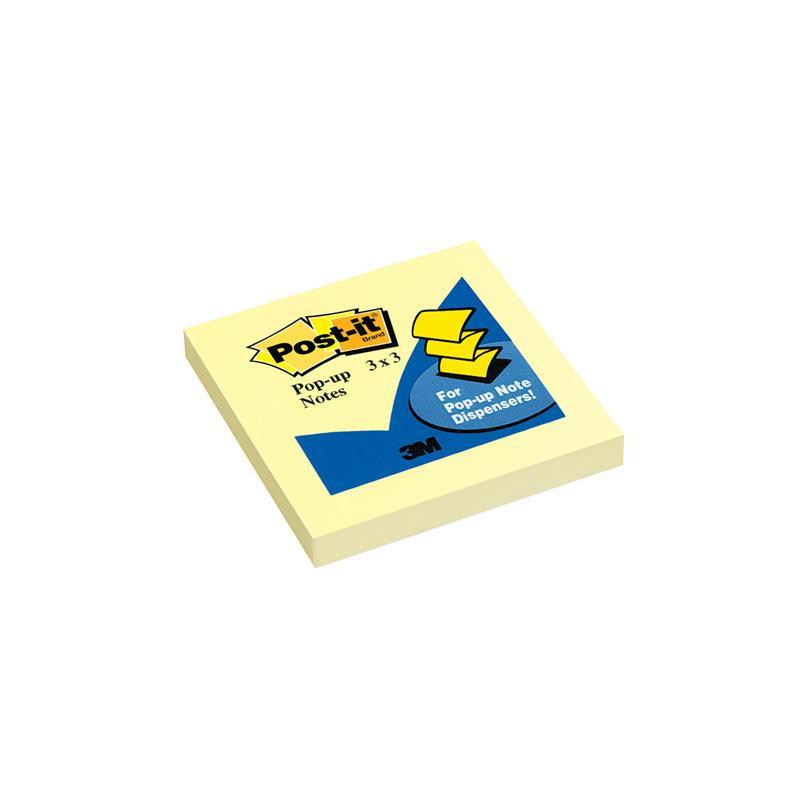 Post-it 3m (3" x 3") pop-up amarillo (100 hojas) (und) - Ultracomonline.com