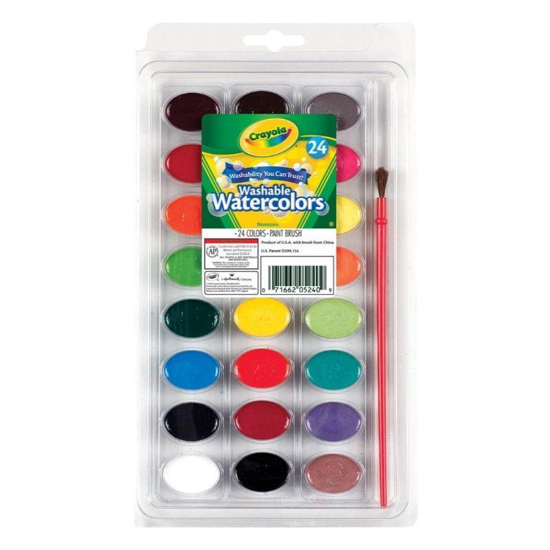 Crayola washable watercolors (24 colores) - Ultracomonline.com