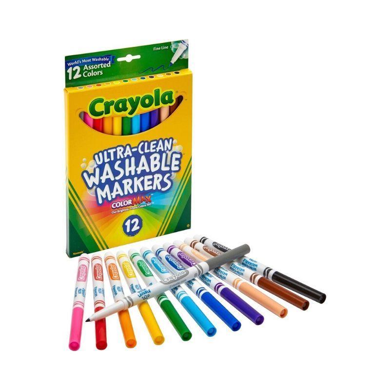 Crayola marcador lavable (set/12) - Ultracomonline.com