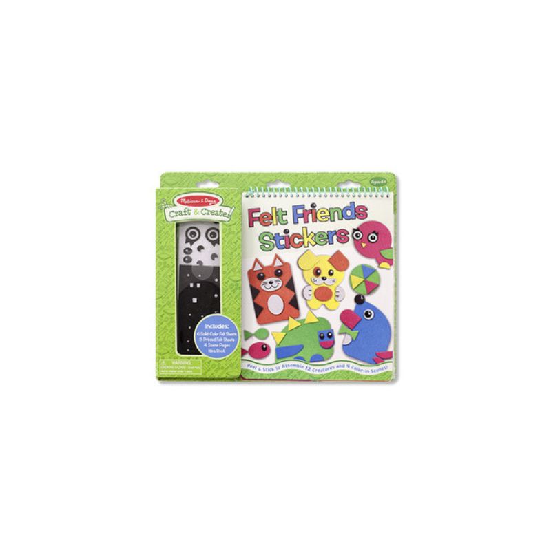 LCI-5060 ACTIV. BOOKS & STICKR PADS/FELT FRIENDS STICKERS