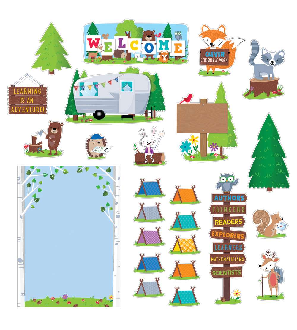 CTP-7069 WOODLAND WELCOME BULLETIN BOARD