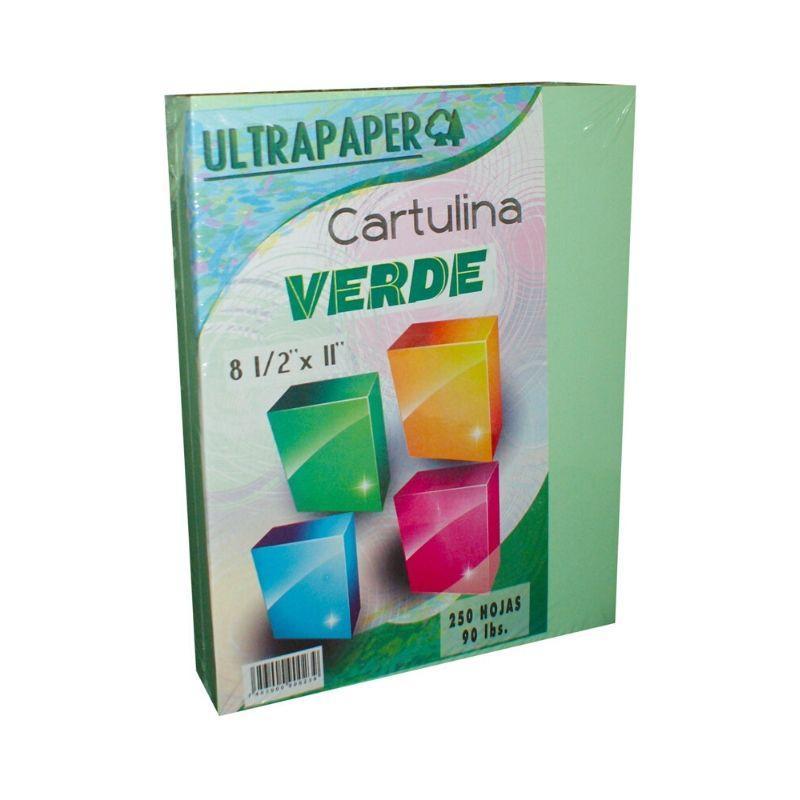 Cartulina verde ultrapaper de 90lb (8.5" x 11") (250 hojas) - Ultracomonline.com