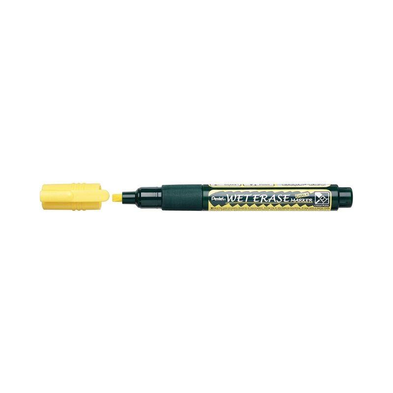 Marcador pentel wet erase chalk amarillo (p/cuadrada) - Ultracomonline.com