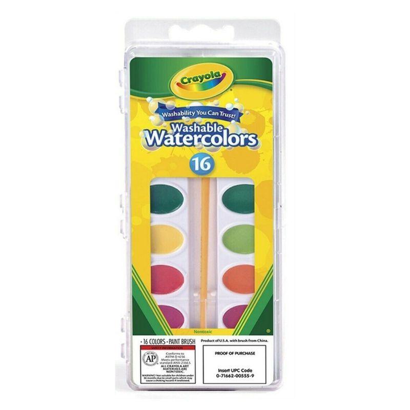 Crayola acuarela lavable (16 colores) - Ultracomonline.com