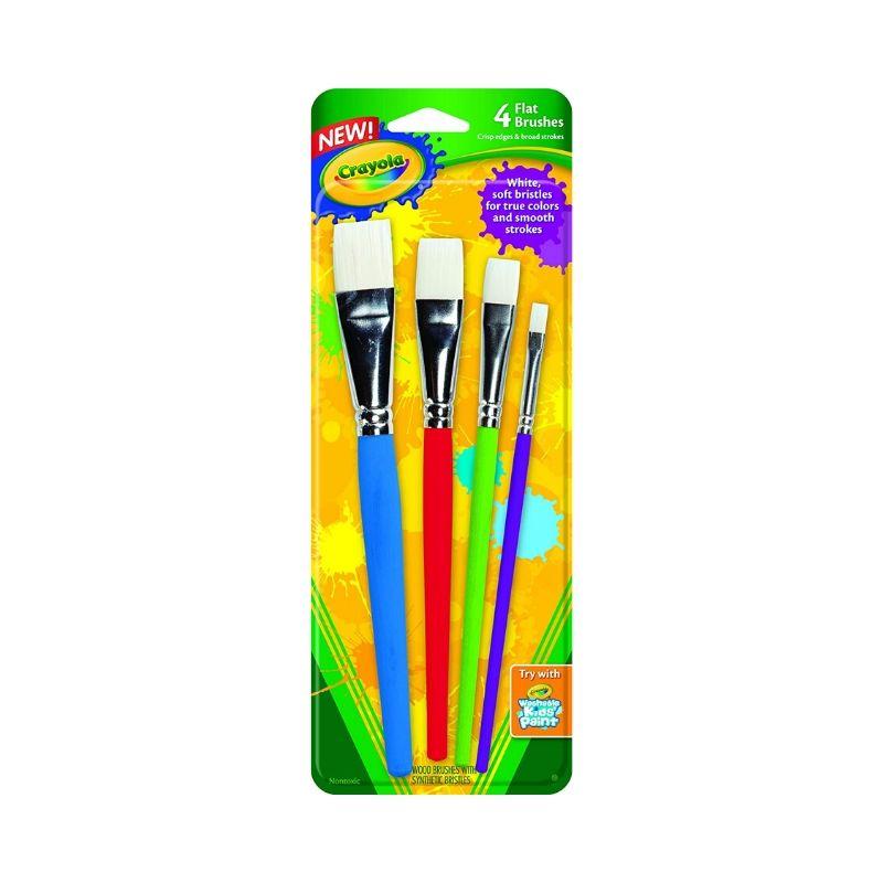 Crayola flat brush (set/4) - Ultracomonline.com