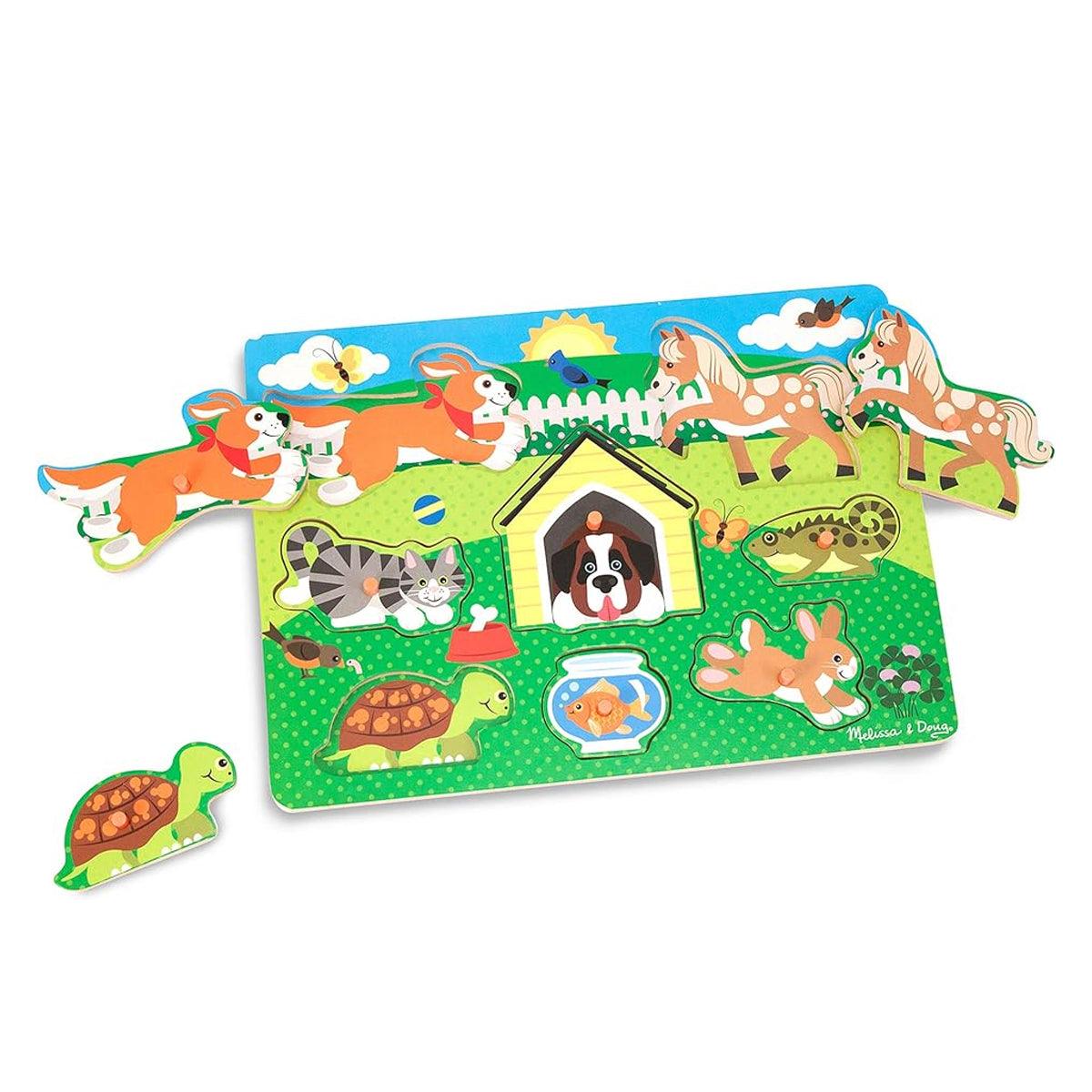 LCI-9053 (19053) PETS PEG PUZZLE - 8 PIECES