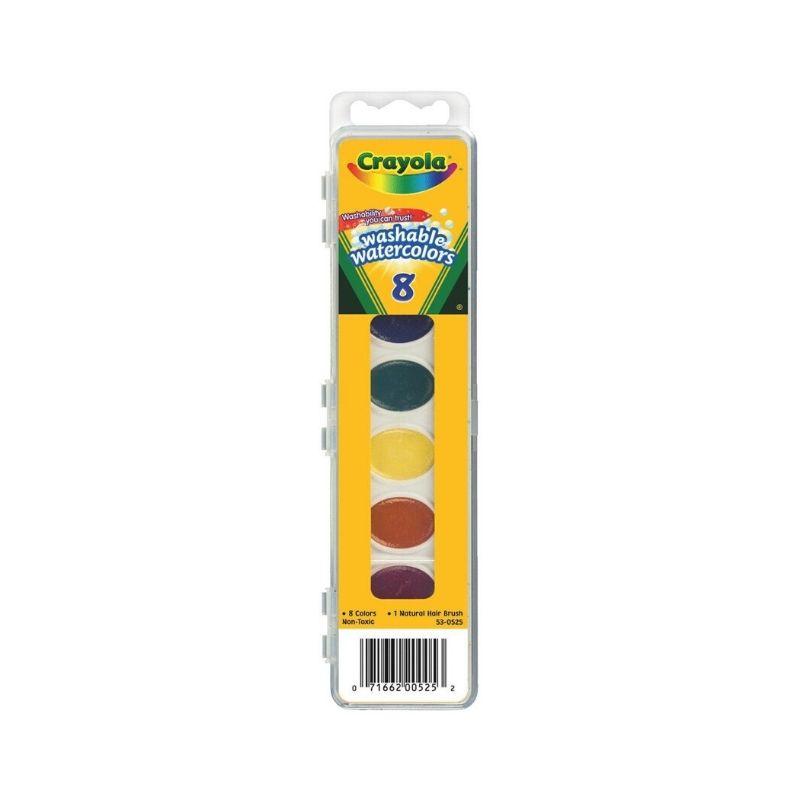 CRAYOLA-ACUARELA-LAVABLE-(8-COLORES)