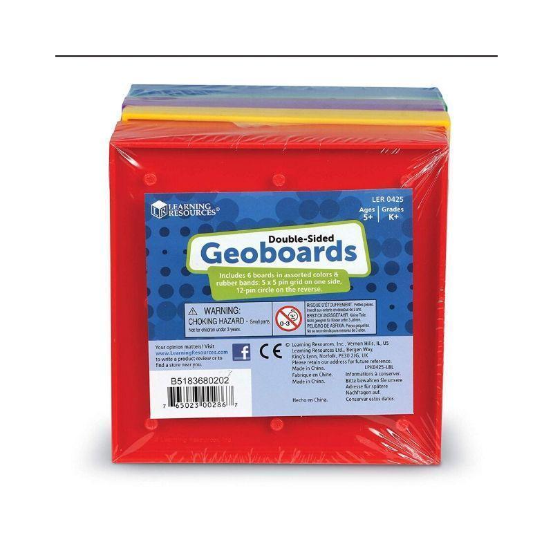 LEARNING-RESOURCES-5"-ASSORTED-GEOBOARDS,-5-X-5-PIN-(SET/6)