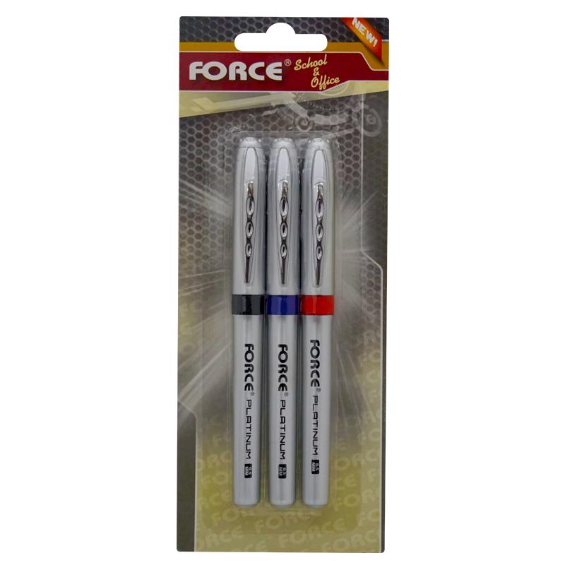 "PLUMA-FORCE-PLATINUM-(0.5MM)-(SET-DE-TINTAS:-AZUL