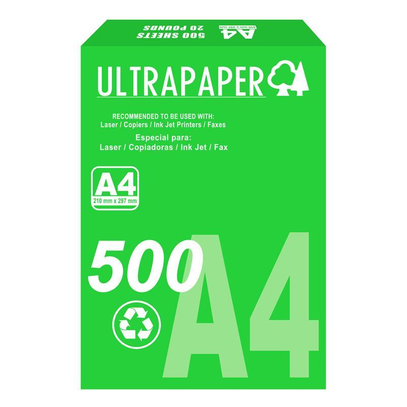 PAPEL MULTIPROPÃ“SITO ULTRAPAPER DE 20LB-75G (A4) (210MM X 279MM)