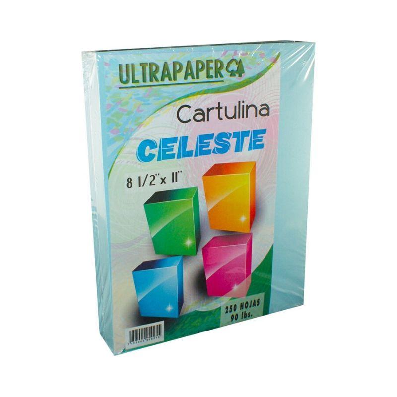 Cartulina celeste ultrapaper de 90lb (8.5" x 11") (250 hojas) - Ultracomonline.com