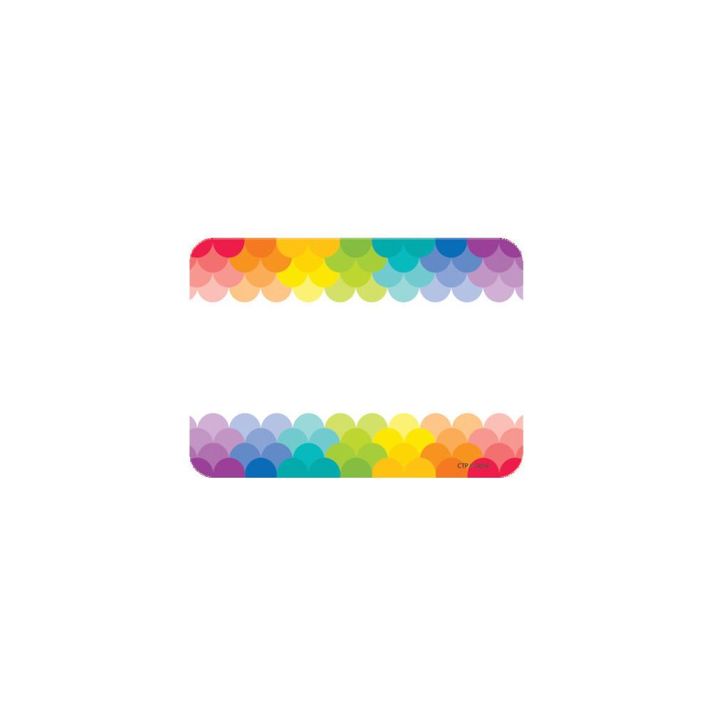 CTP-4821 PAINTED PALETTE RAINBOW SCALLOPS LABELS