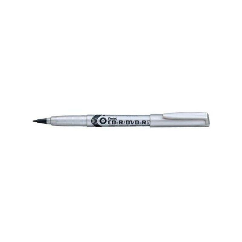 Marcador pentel permanente negro para cd/dvd de 2.0mm - Ultracomonline.com