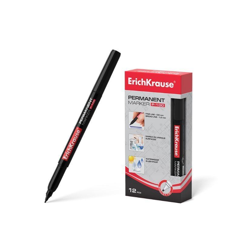 Marcador e.krause permanente negro (p/fina) (und) - Ultracomonline.com