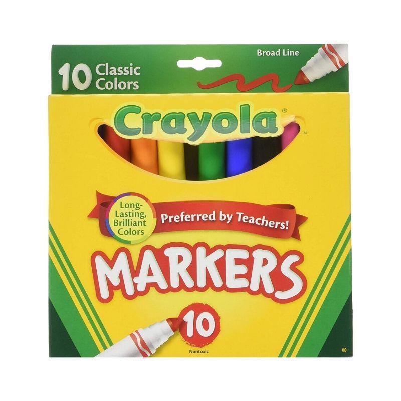 CRAYOLA-MARCADOR-CLASICO-PUNTA-GRUESA-(SET-10)