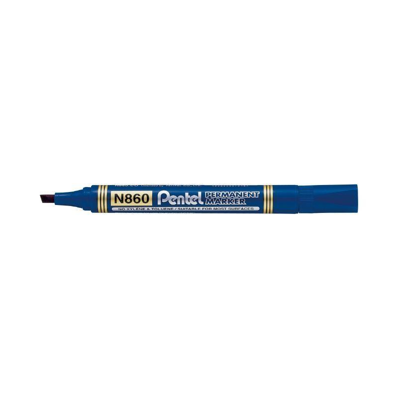 Marcador pentel permanente gruesa azul (p/cuadrada) - Ultracomonline.com