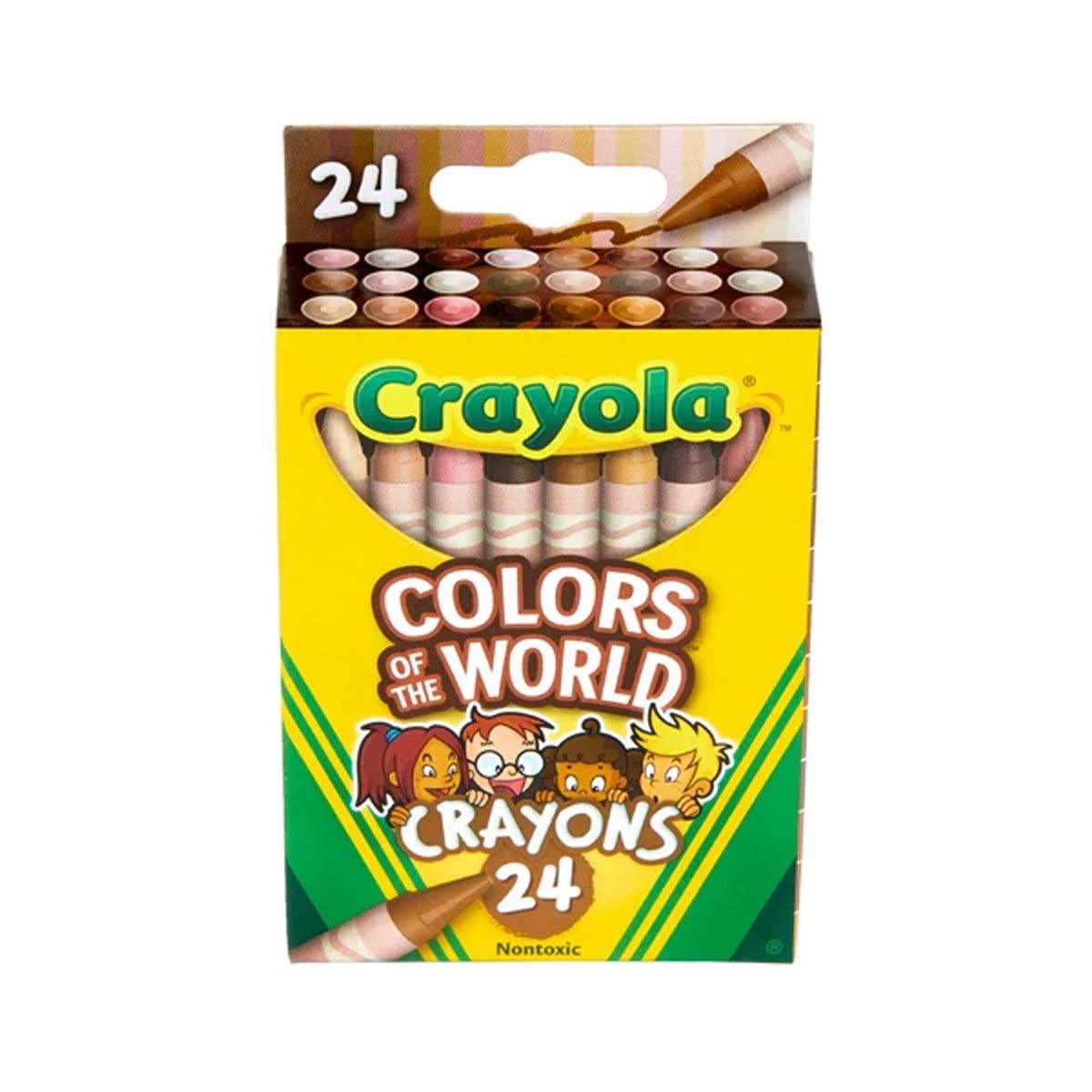 CRAYOLA 52-0108 CRAYON COLOR OF THE WORLD (SET/24)