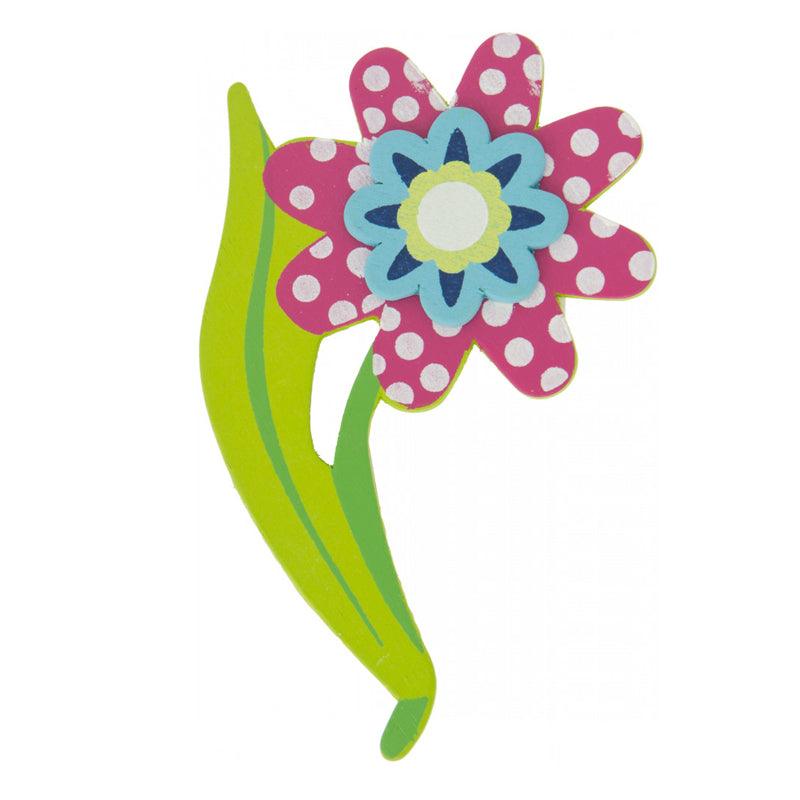 DARICE LARGER PAINTED WOOD SHAPES FLOWER