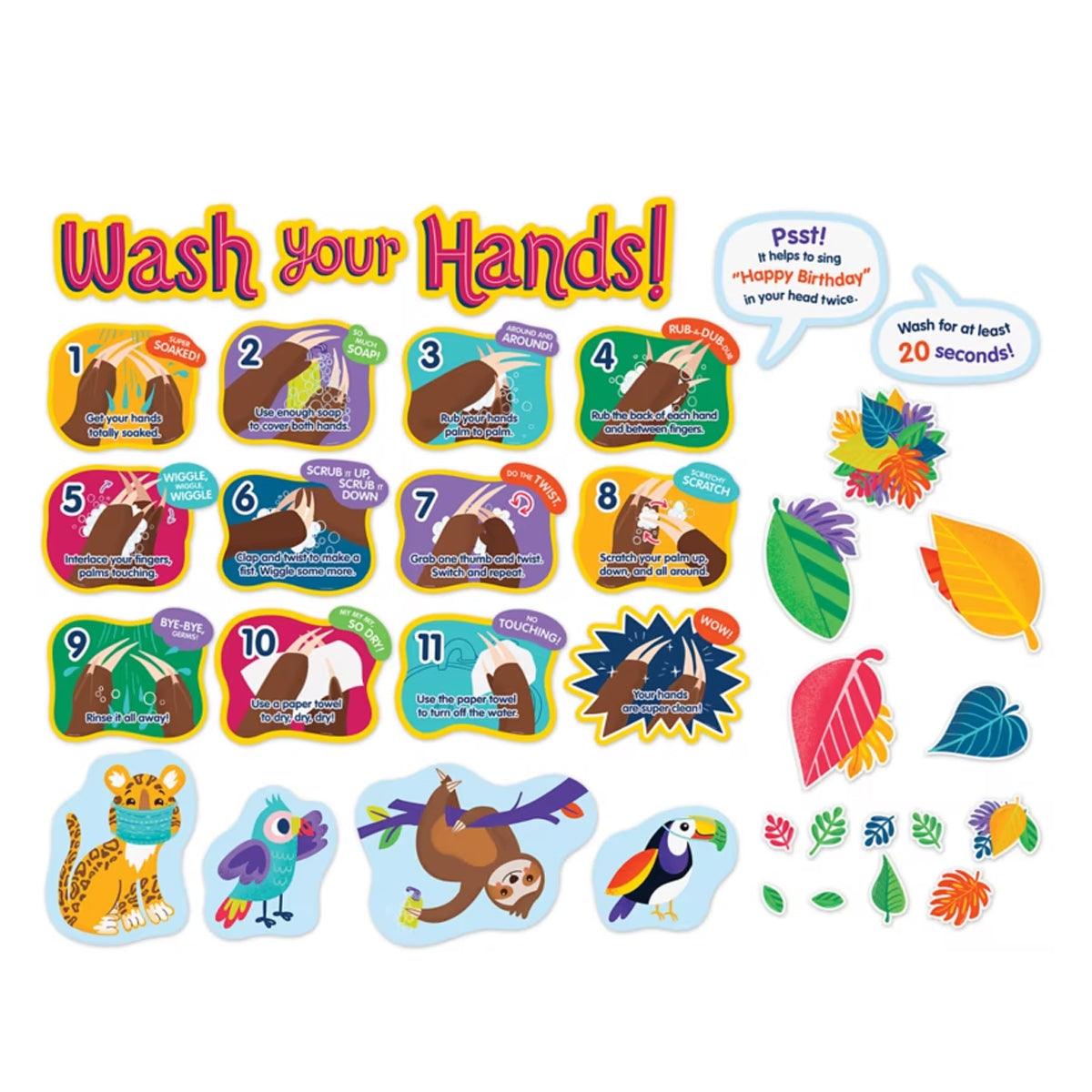 CDP-110511 HANDWASHING BULLETIN BOARD SET